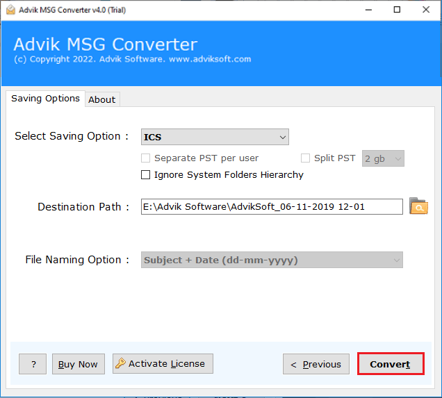Import Calendar from msg to Outlook