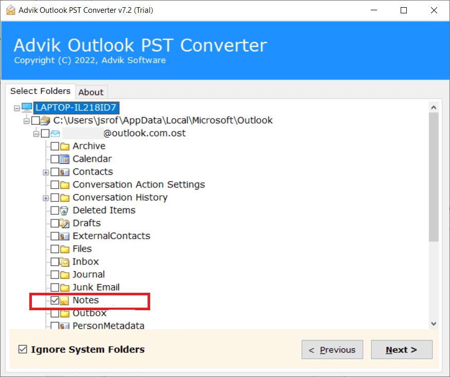 Export Outlook Notes to Document or Text Files