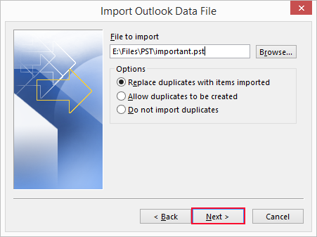 import Libero mail to Outlook