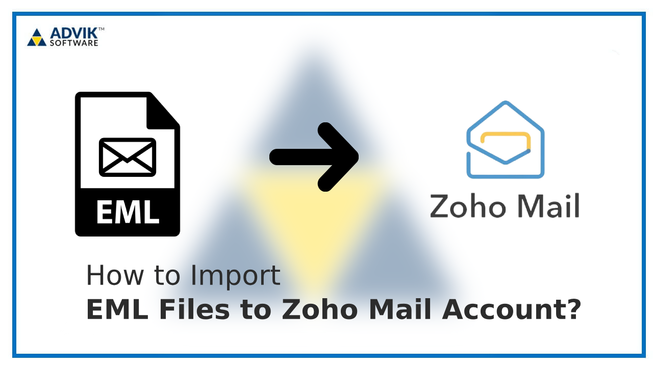 import eml files to zoho mail