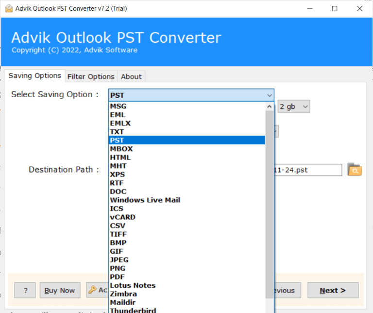 copy outlook mail folder to desktop