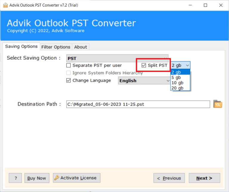 Outlook data file too large to open