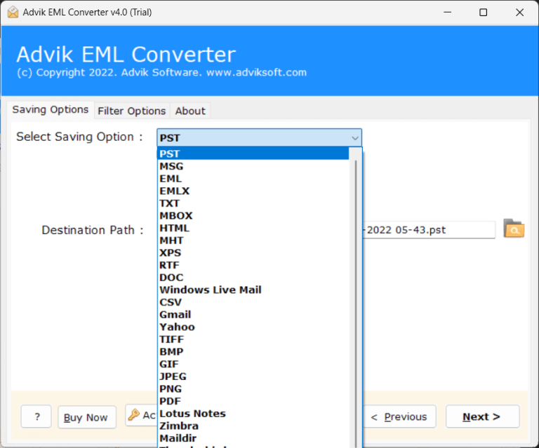 convert saving option