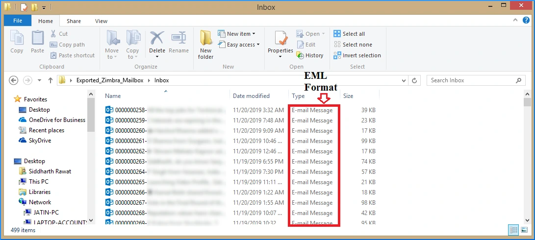 extract eml file