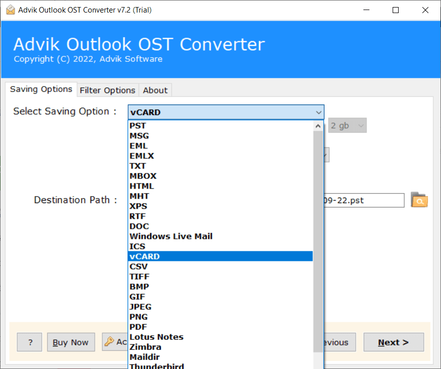 Unable to Export Contacts from Outlook
