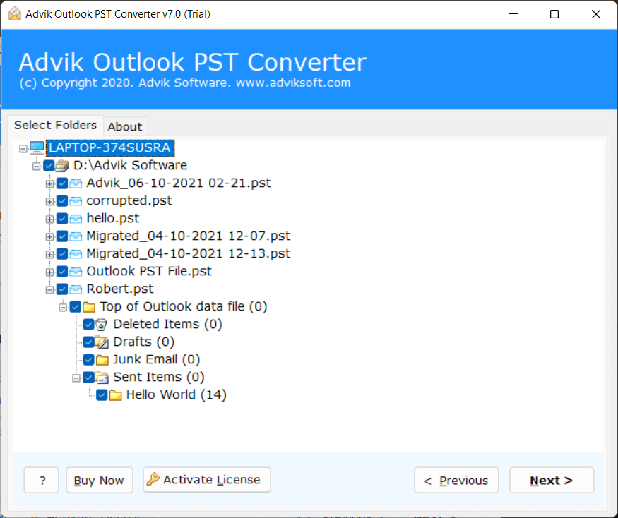 Combine Outlook Mailboxes