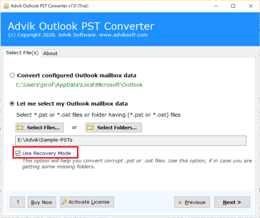What is the Alternative to ScanPST in Outlook?