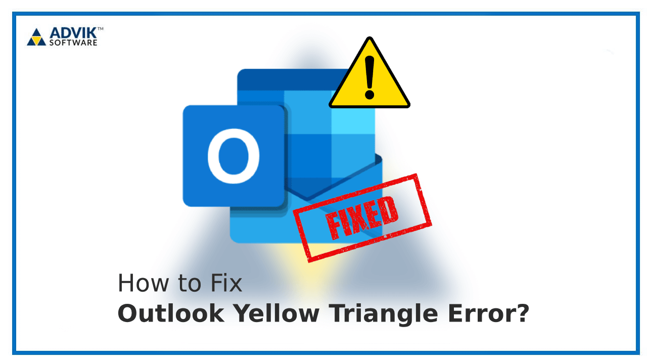Outlook yellow triangle error