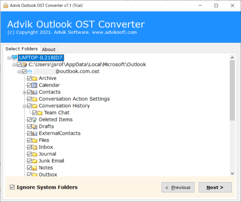 export pst file without outlook