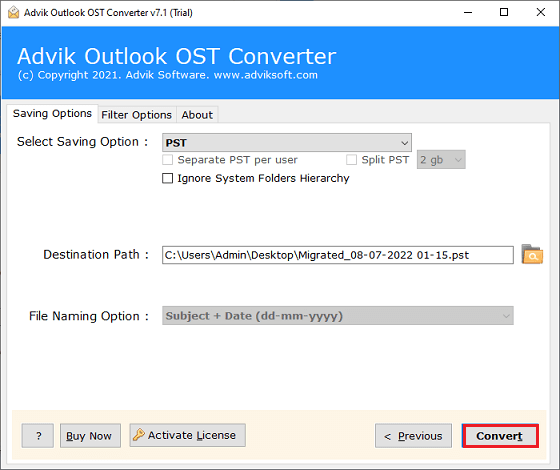 create pst file without outlook