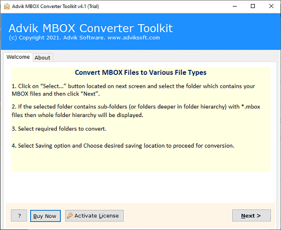 add mbox files