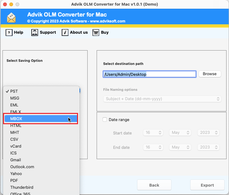 import outlook emails to apple mail