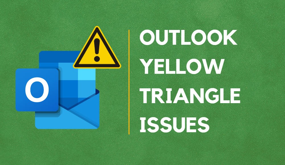fix outlook yellow triangle