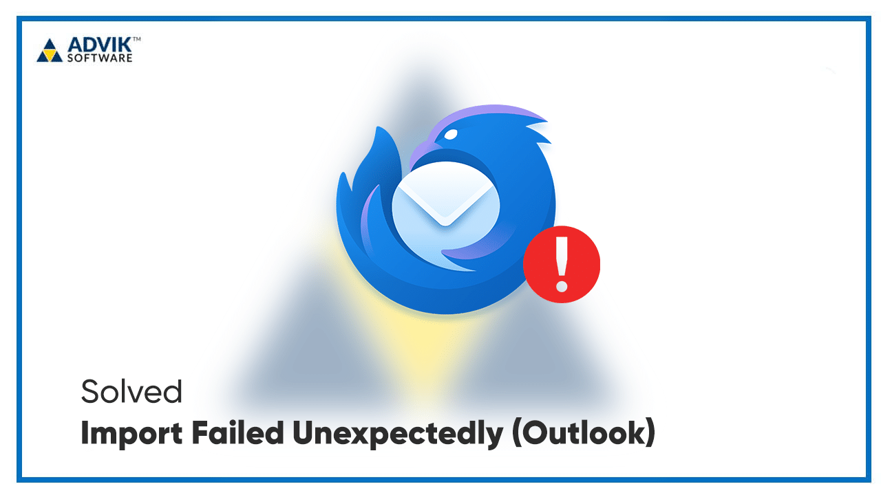 Import failed unexpectedly thunderbird