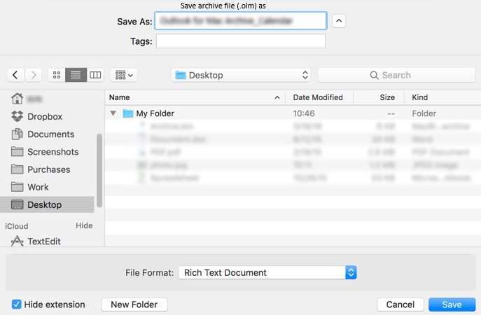 Backup Outlook for Mac Emails
