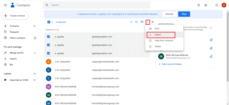 move gmail contacts to icloud