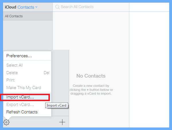 copy gmail contacts to icloud