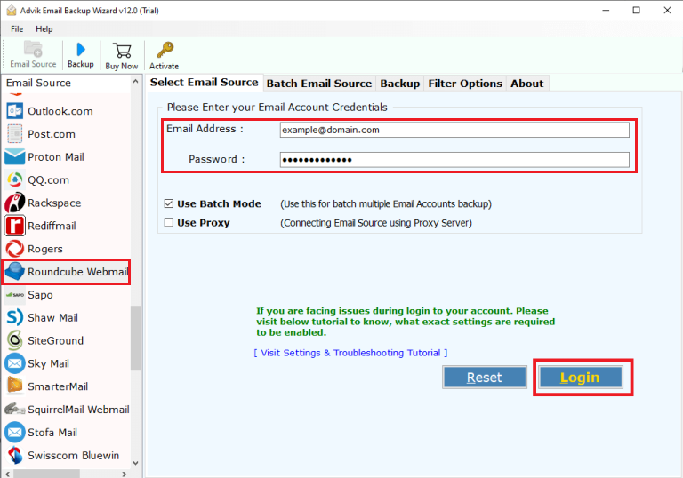 convert roundcube emails to EML