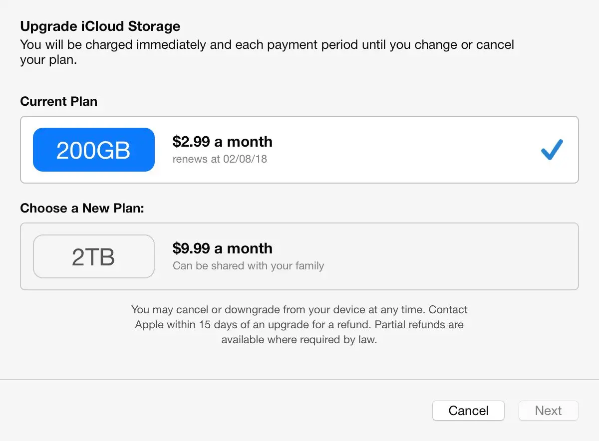 icloud storage full not receiving emails