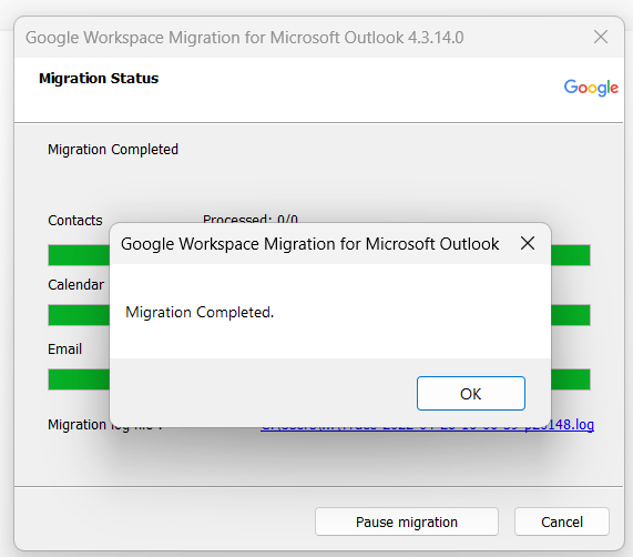 herramienta de migración de pst a gmail