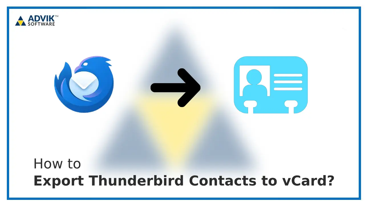 Export Thunderbird Contacts to vCard