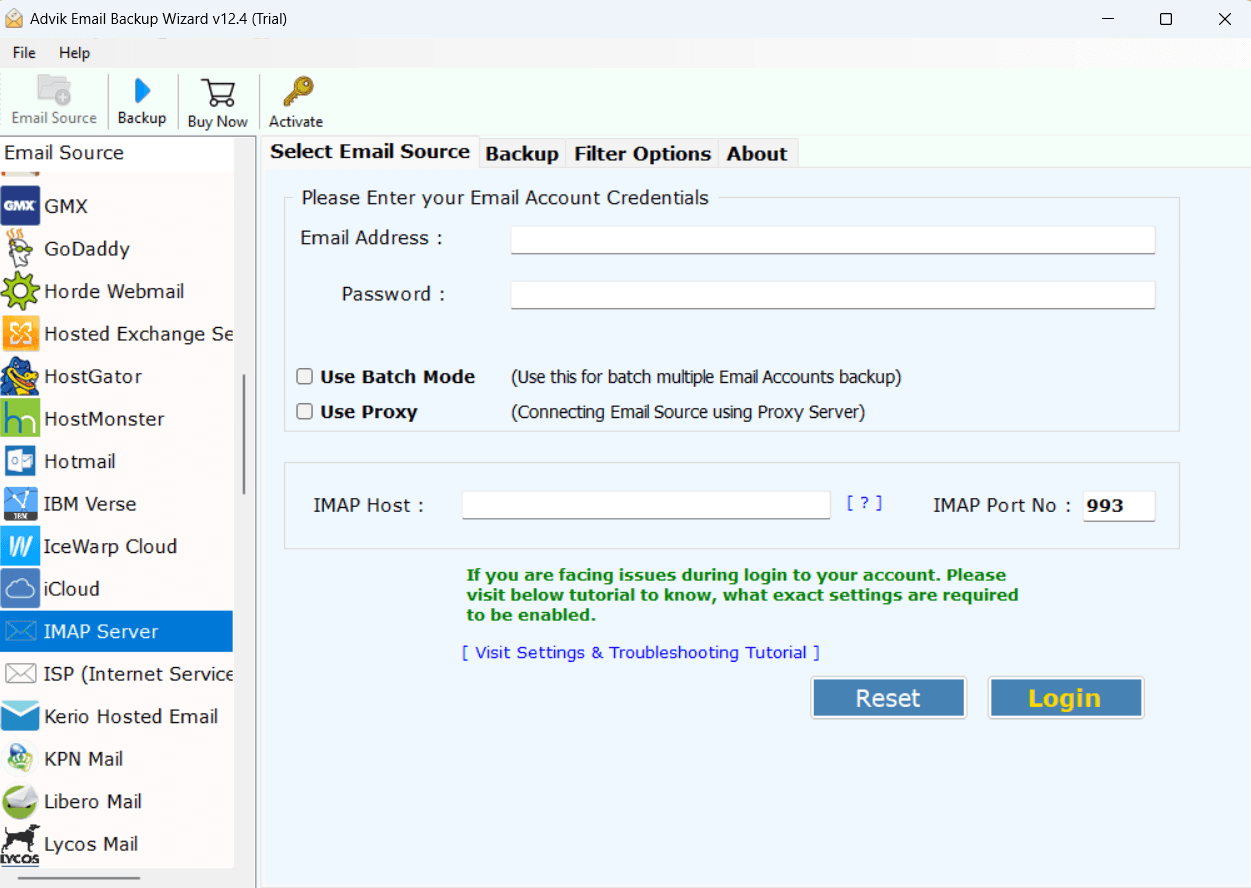 run intermedia to office 365 migration tool