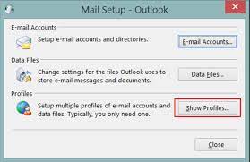 show Outlook profiles
