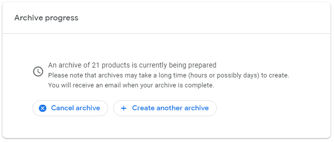 create archieve