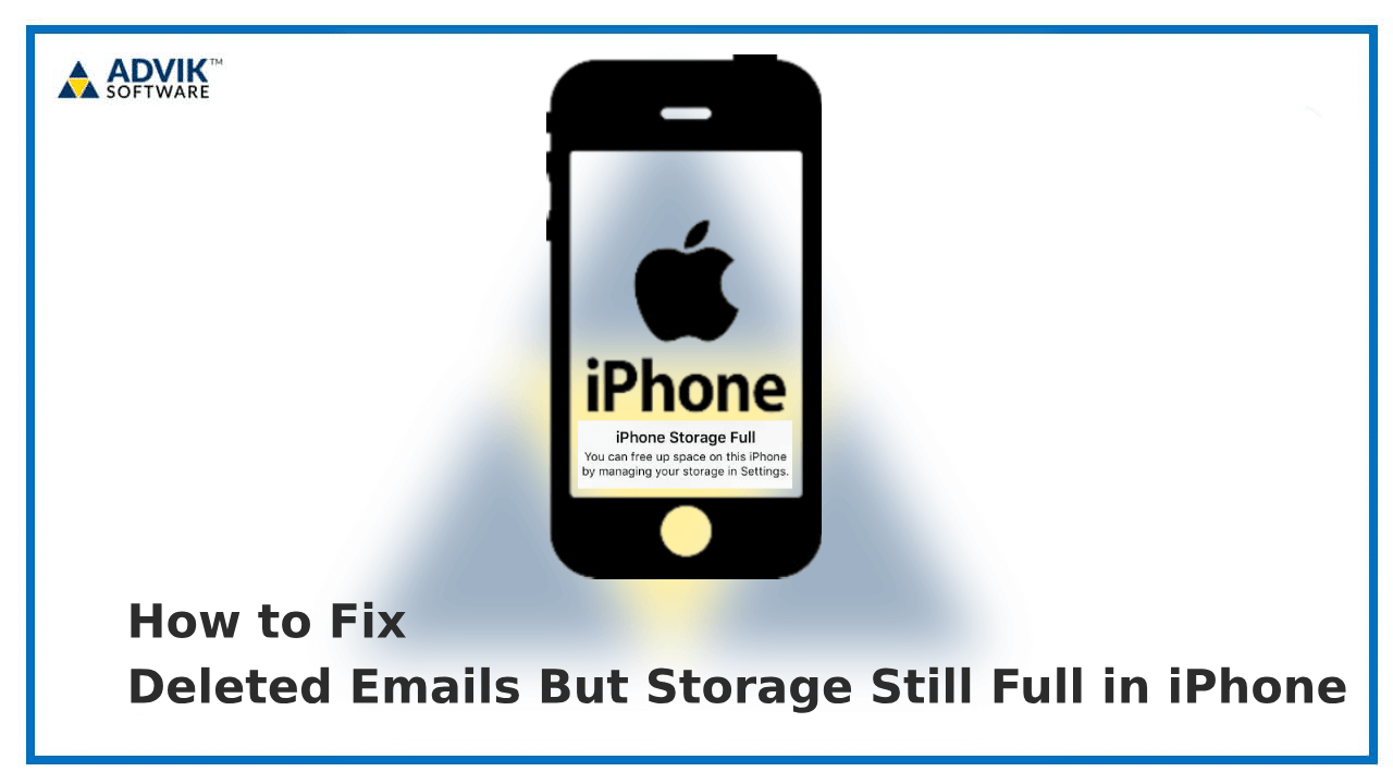 iPhone storage full even after deleting emails