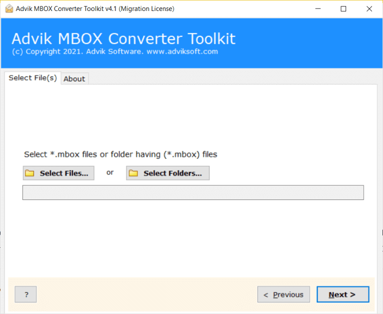 add mbox file