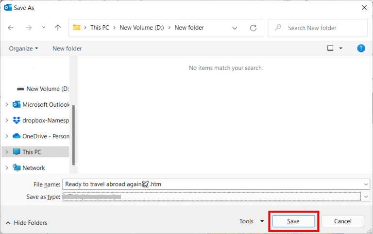 convert outlook email to text