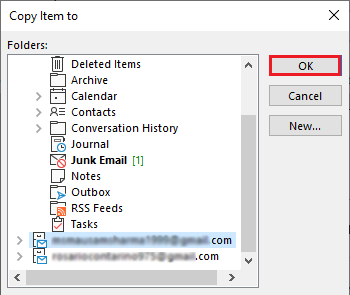 copy msg file to icloud account 
