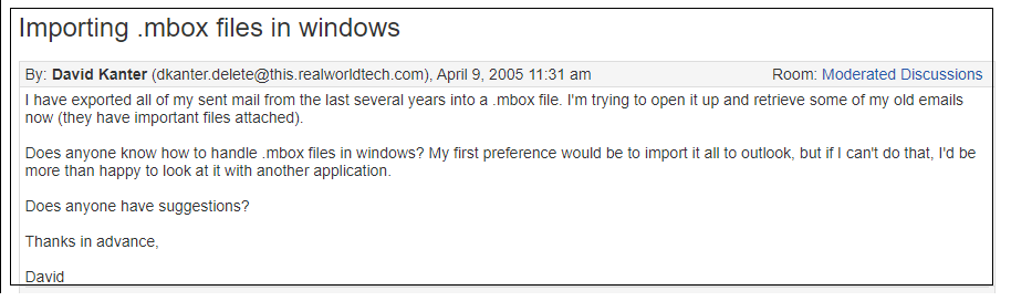 Import MBOX to Windows 10 Mail