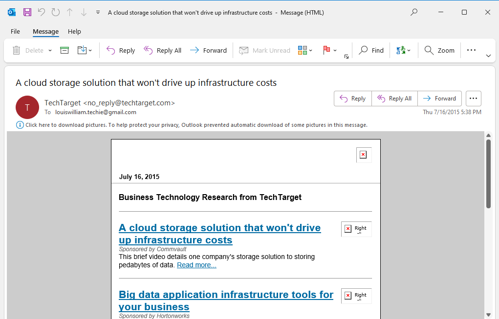 drag and drop msg files into Outlook