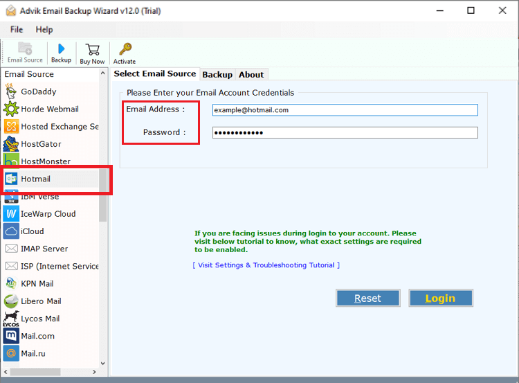 run hotmail to gmail migration tool