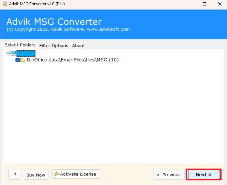 import msg to gmail