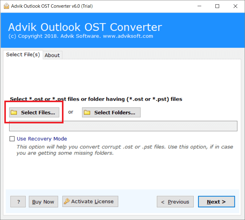 add ost file