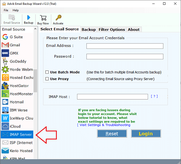 export cpanel to eml