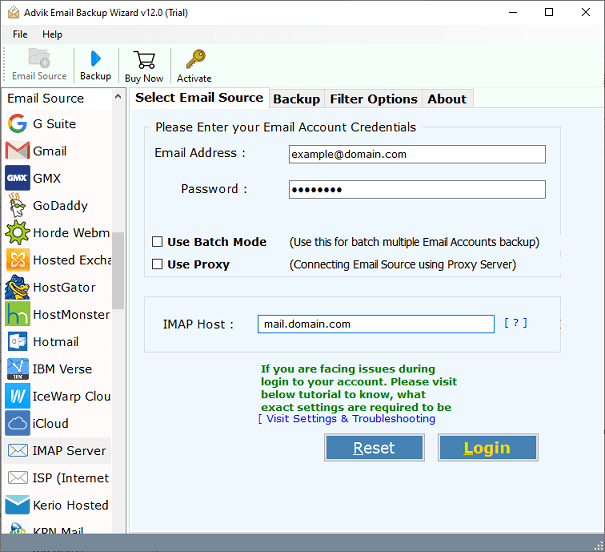 enter cpanel details