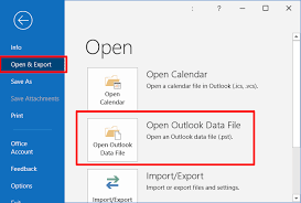 open NST file in Outlook