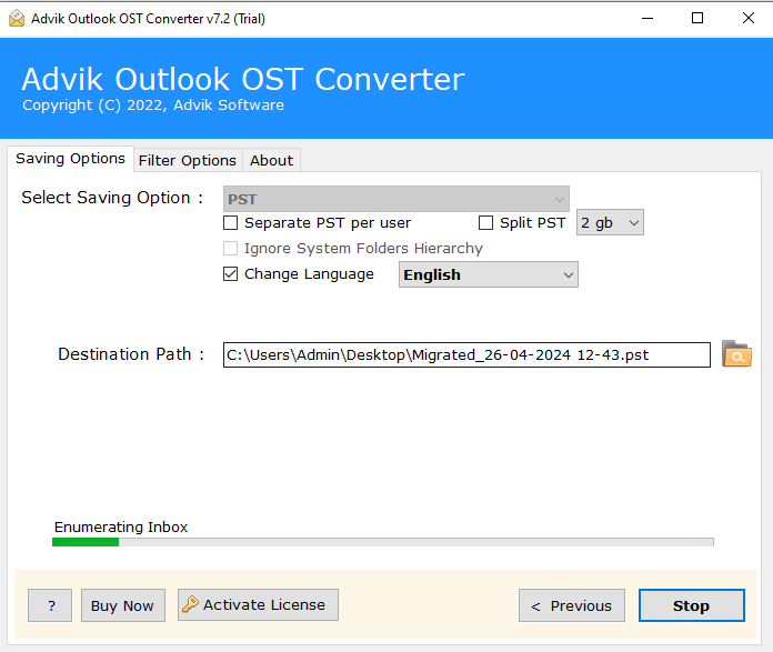 move outlook folder to another drive