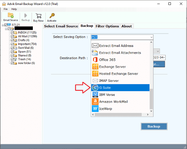 Transfer Exchange Online to Google Workspace