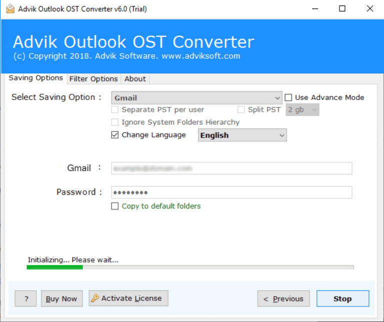 click the Next to import ost to gmail
