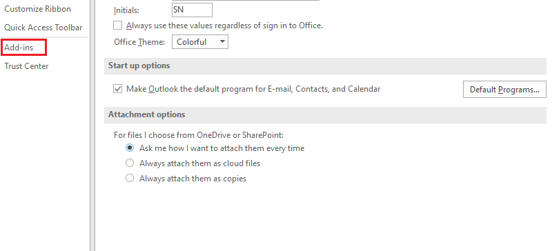 outlook not opening emails in new window