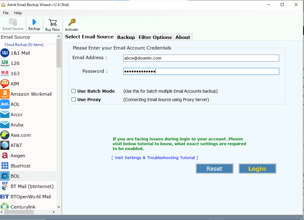 Enter you login details