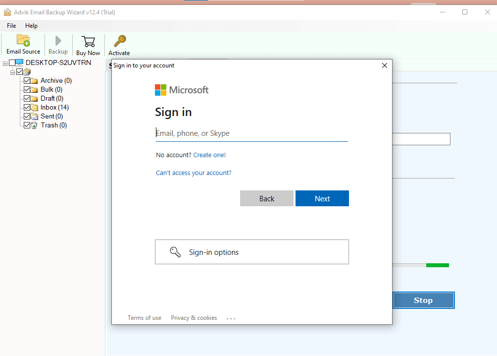 Transfer BOL Mail Email to Office 365