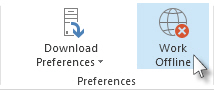 check offline mode