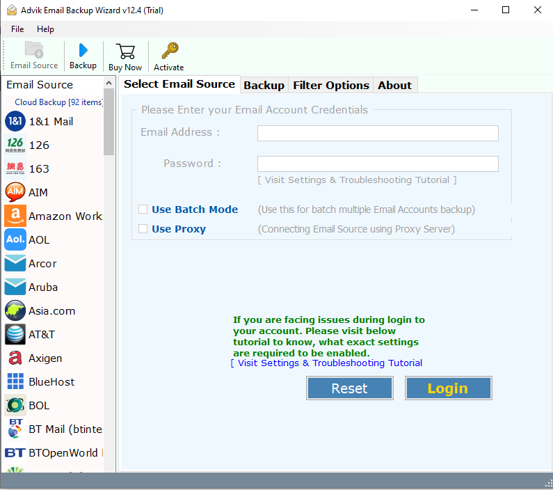 run website email address extractor
