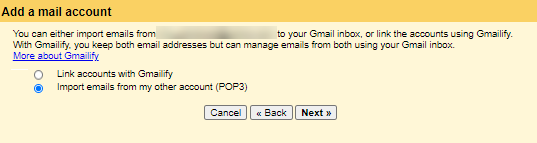 transfer domain email to gmail
