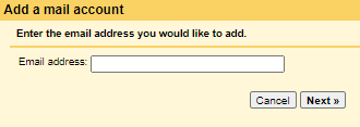 Enter your domain email address to transfer into gmail